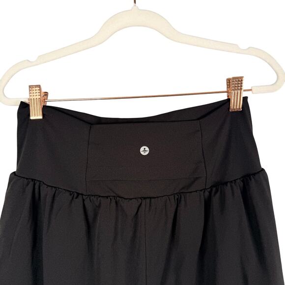 Halara Shorts Women Large Long Black Built in Liner Yoga High Rise 4.5" Inseam - Picture 4 of 8